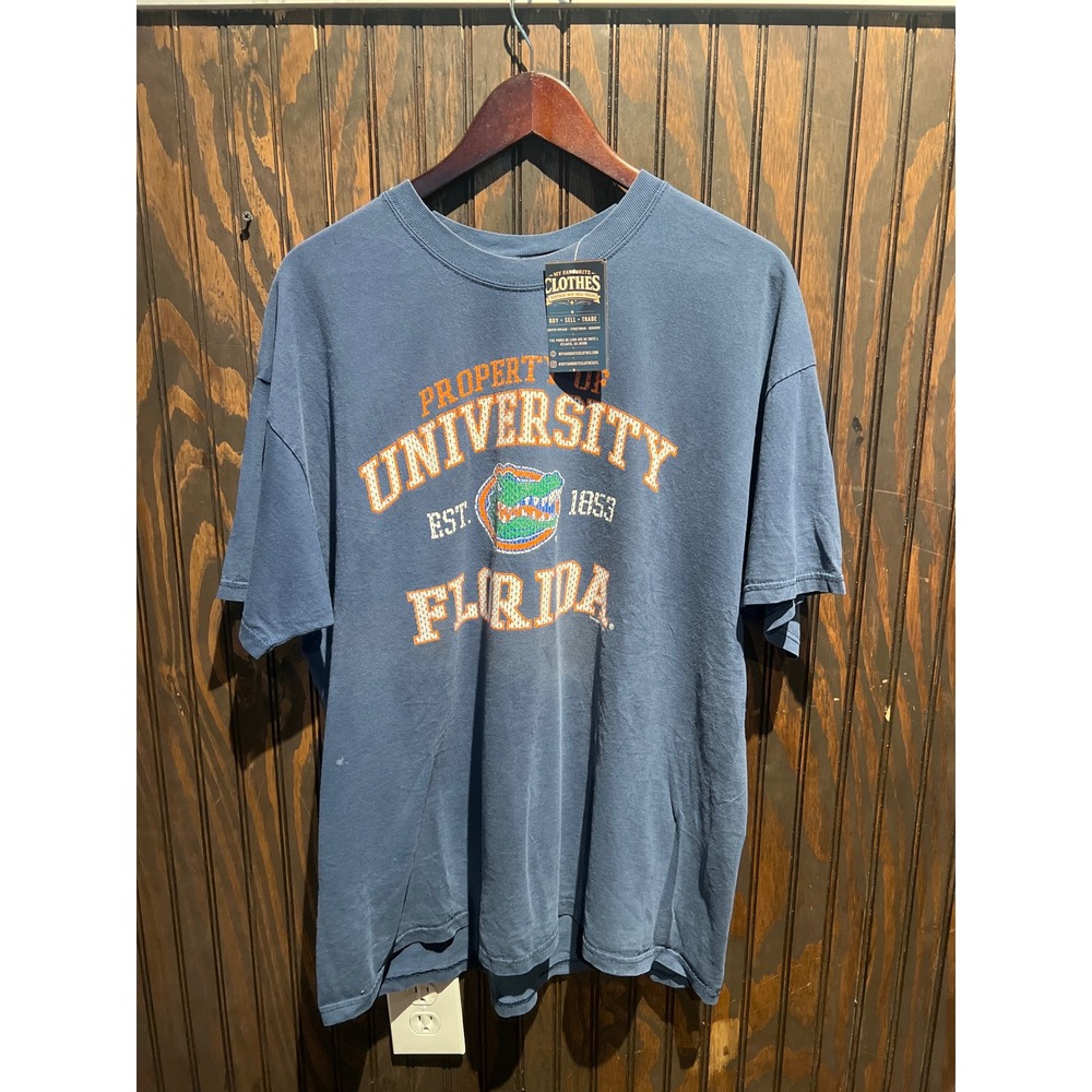 University of Florida Gators Graphic Tee Blue Mens XL Property Of Florida Shirt